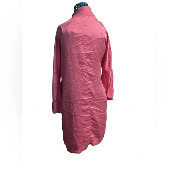 Gruppo La Perla Silk Robe-Hot Pink